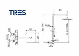 TRESGRIFERIA LOFT COLORS COLUMNA DUCHA